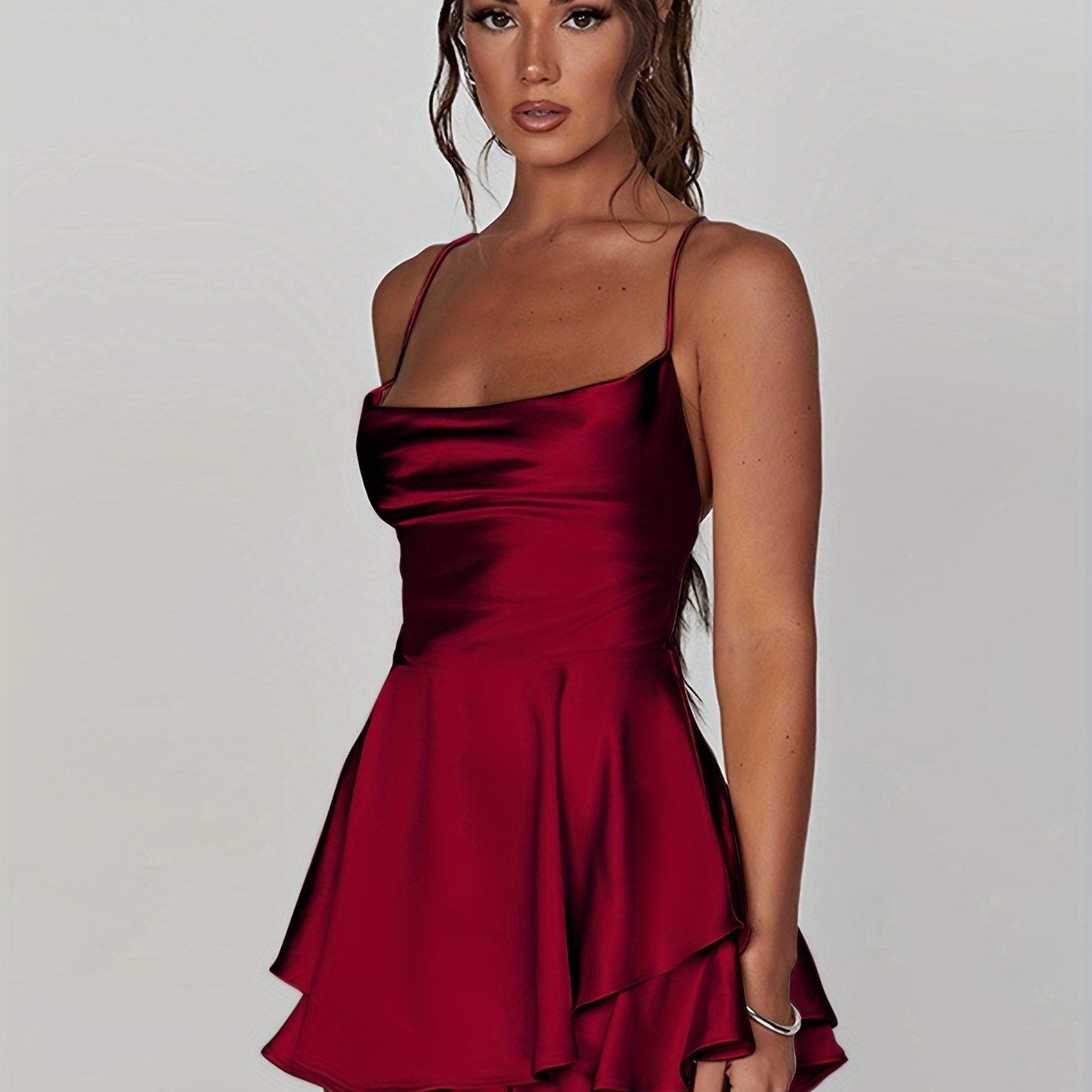 Ruched Fit and Flare Homecoming Dress