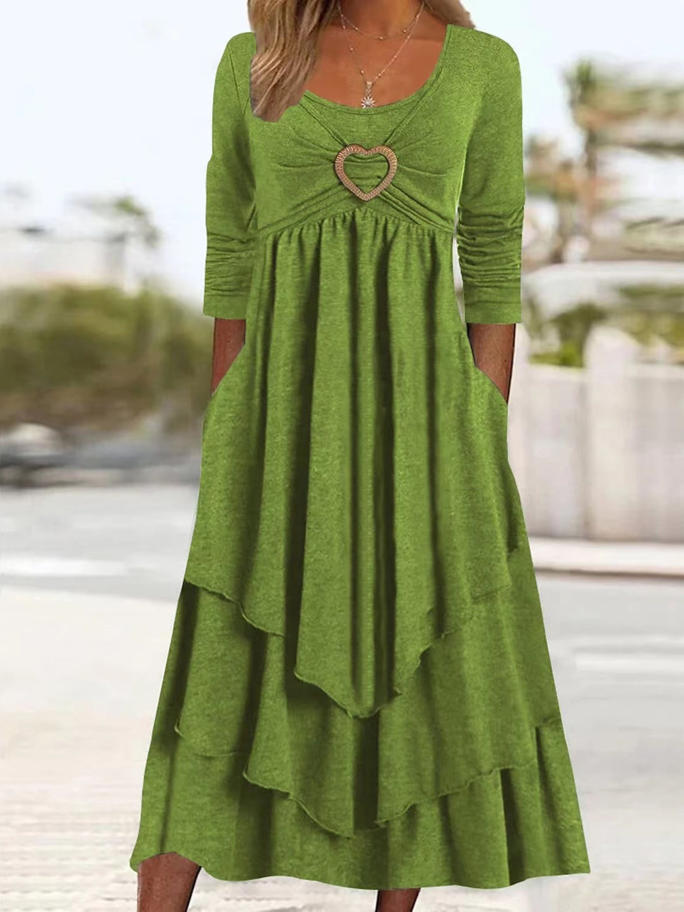 Lucile-Plus Size-Long Sleeve Dress