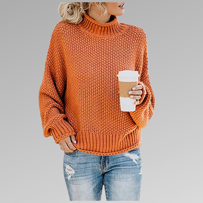 Valerianne | Women's Chunky Knit Turtleneck Sweater