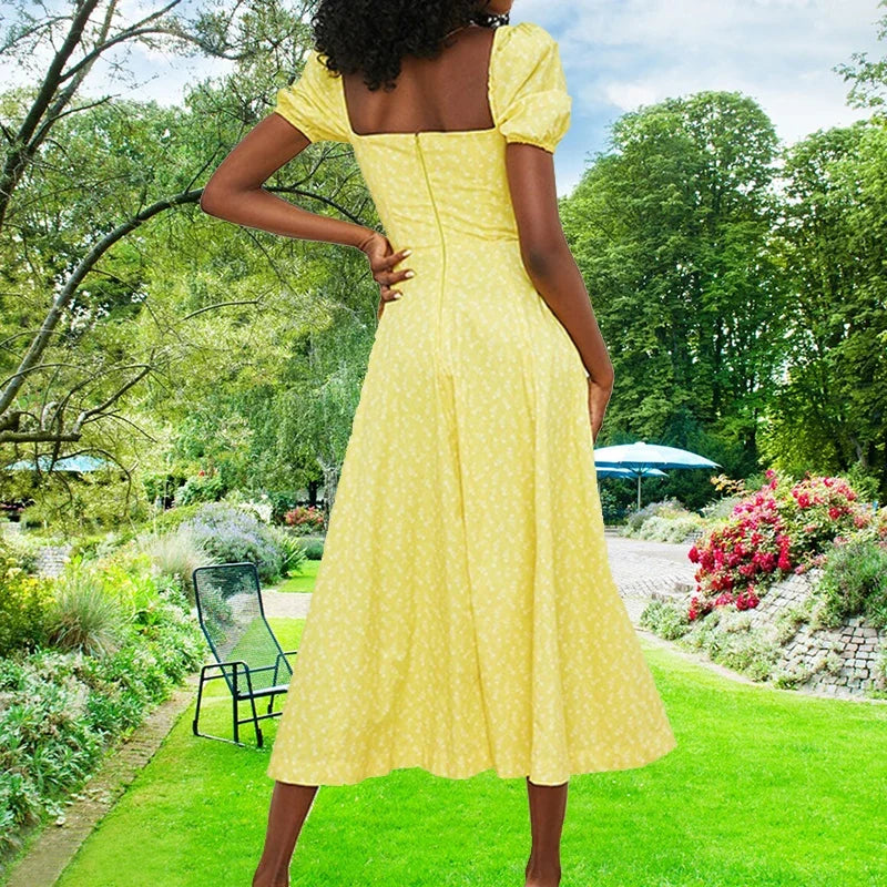 Tiny New Blossoming Narrow Fit Opening Camisole Blossoming Dress