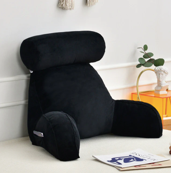 Backrest Reading Pillow With Arms & Headrest