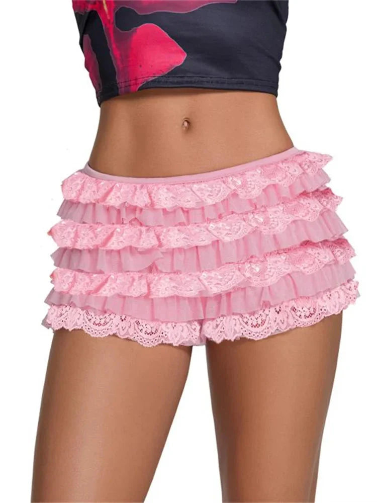 Layered Pumpkin Patchwork Short
