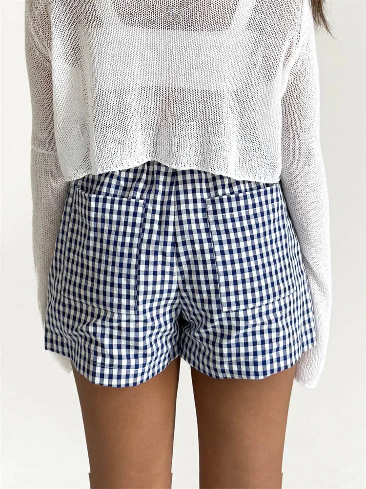 Plaid Pocket Lounge Short