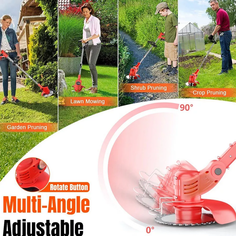 Best Powerful Electric Battery Operated Cordless Metal Blade Weed Eater / Grass Trimmer