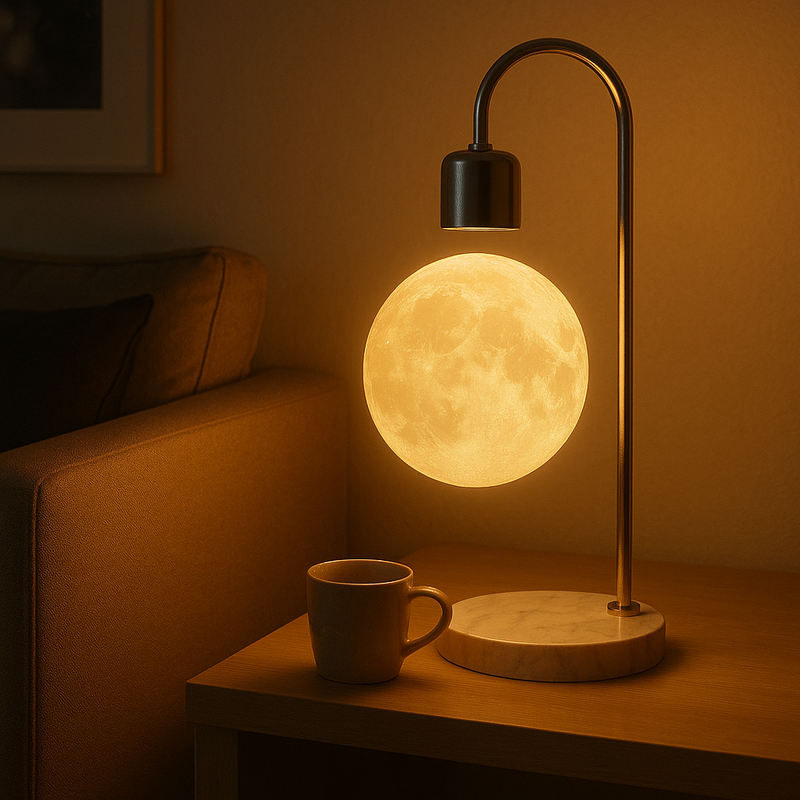 Lunarshine™ - Levitating Moon Lamp & Wireless Charger