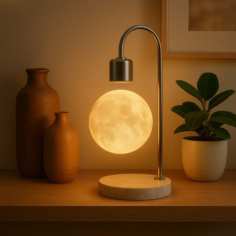 Lunarshine™ - Levitating Moon Lamp & Wireless Charger