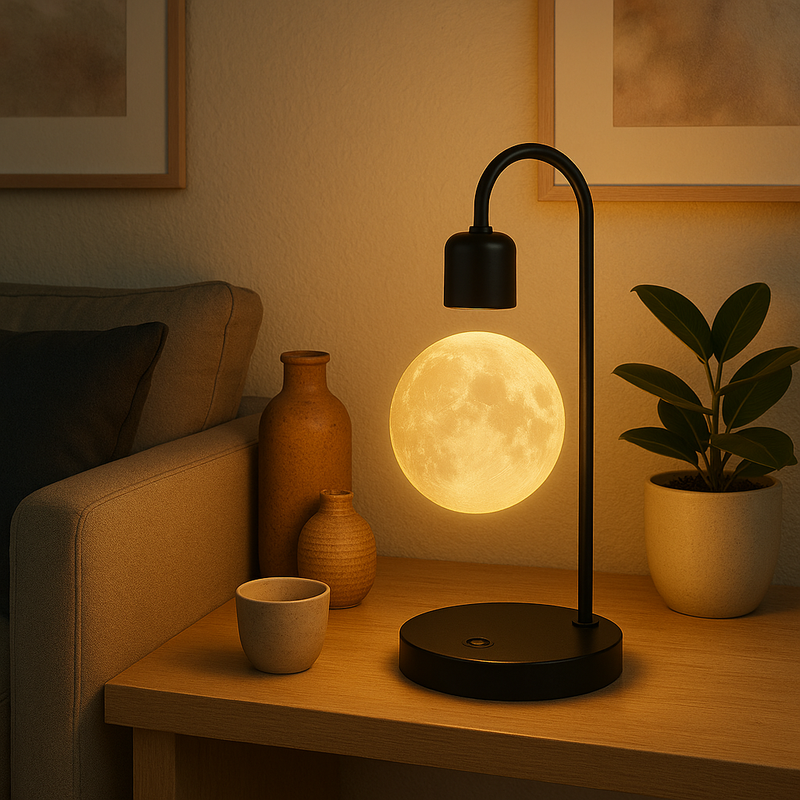 Lunarshine™ - Levitating Moon Lamp & Wireless Charger
