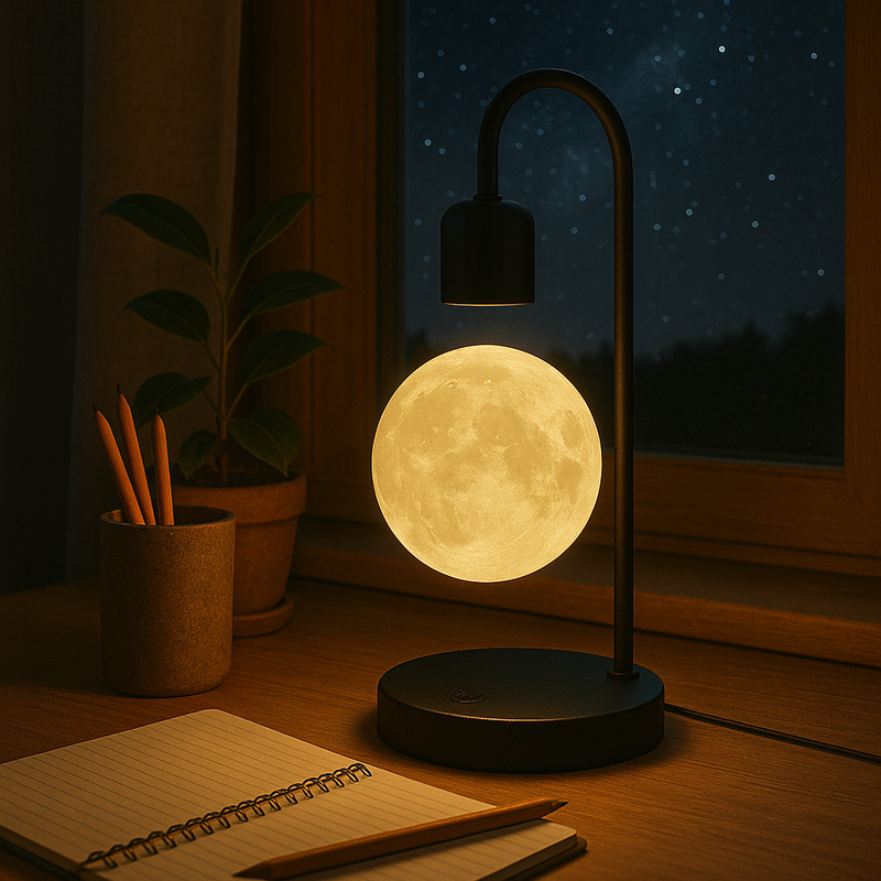 Lunarshine™ - Levitating Moon Lamp & Wireless Charger