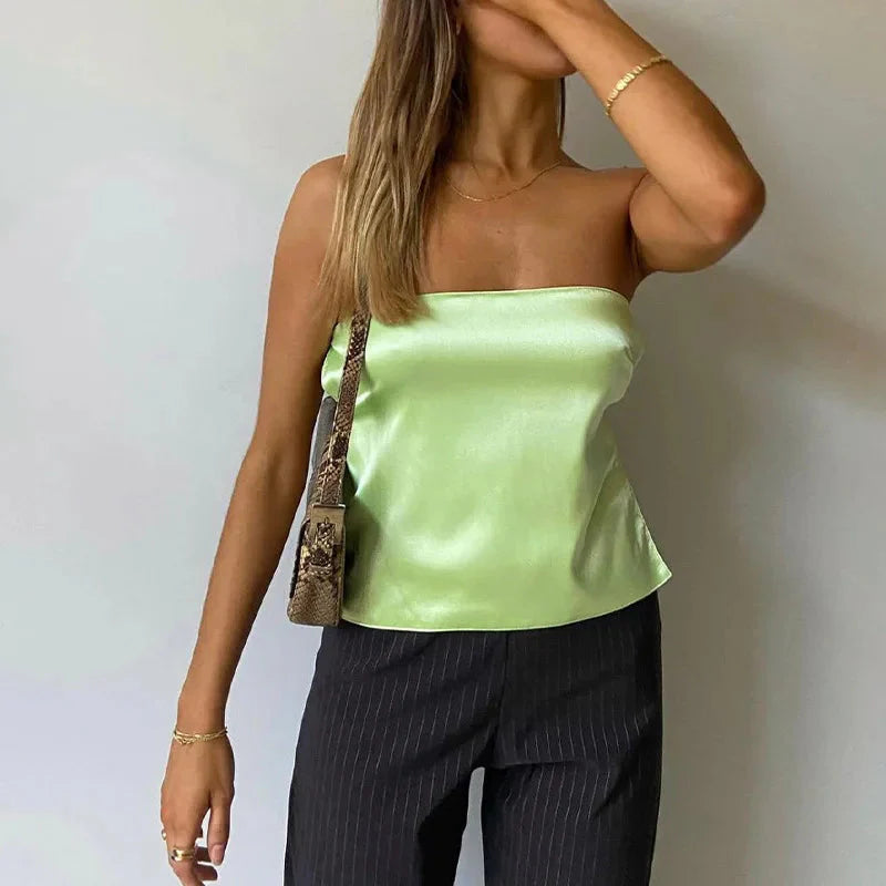 Strapless Bandage Bshoptier Crop Top
