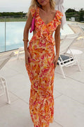 Amabel | Vibrant Ruffled Sundress