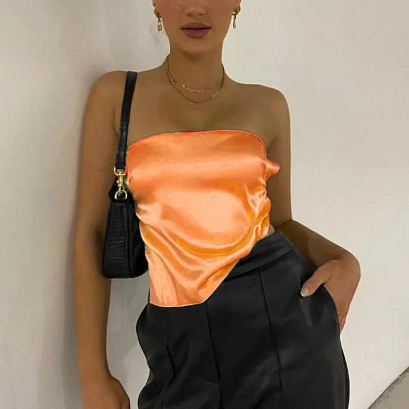 Strapless Bandage Bshoptier Crop Top