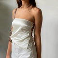 Strapless Bandage Bshoptier Crop Top