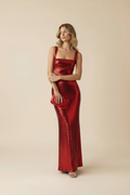 Elegant Sequin Square Neck Homecoming Dress