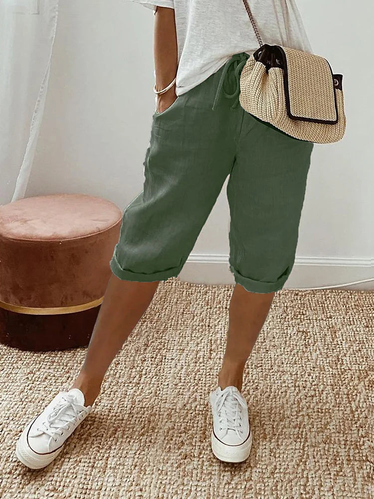Lui – Light Cotton-Linen Shorts