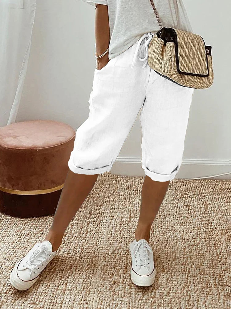 Lui – Light Cotton-Linen Shorts