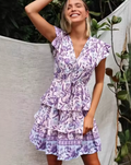 Boho V-Neck Mini Dress