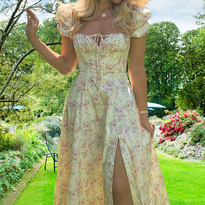 Tiny New Blossoming Narrow Fit Opening Camisole Blossoming Dress