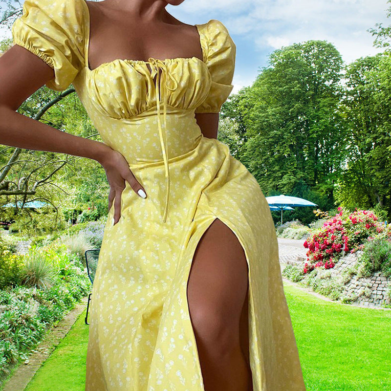 Tiny New Blossoming Narrow Fit Opening Camisole Blossoming Dress