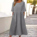 Amanti - Chic Cotton-Linen Dress
