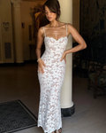 Aderyn | Lace Silhouette Dress