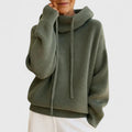 Tin | Women's Cowl Neck Sweater with Drawstring Collar