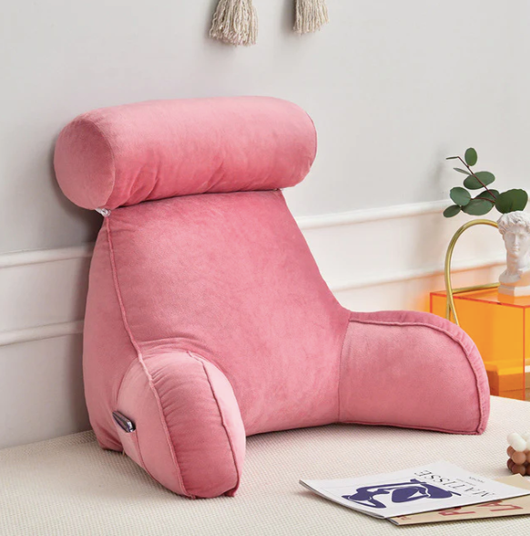 Backrest Reading Pillow With Arms & Headrest