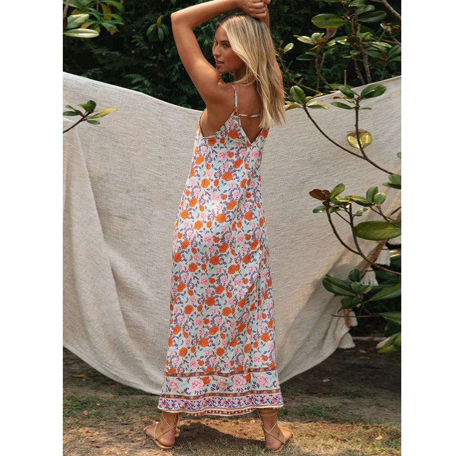 Sleeveless Strap Open Back Low-cut Summer Dress – view 3
