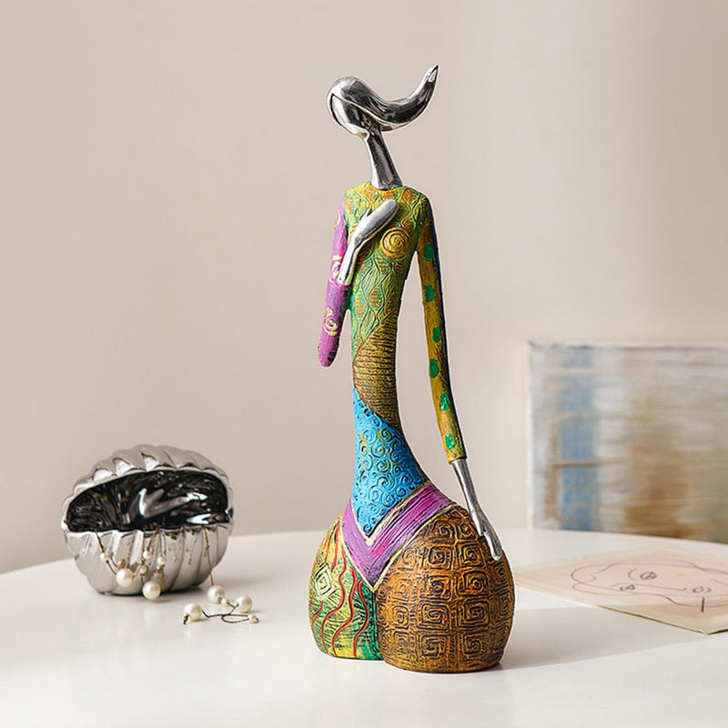 Abstract Colorful Women Sculptures