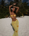 High Leg Bikini with Skirt Three Piece Swimsuit