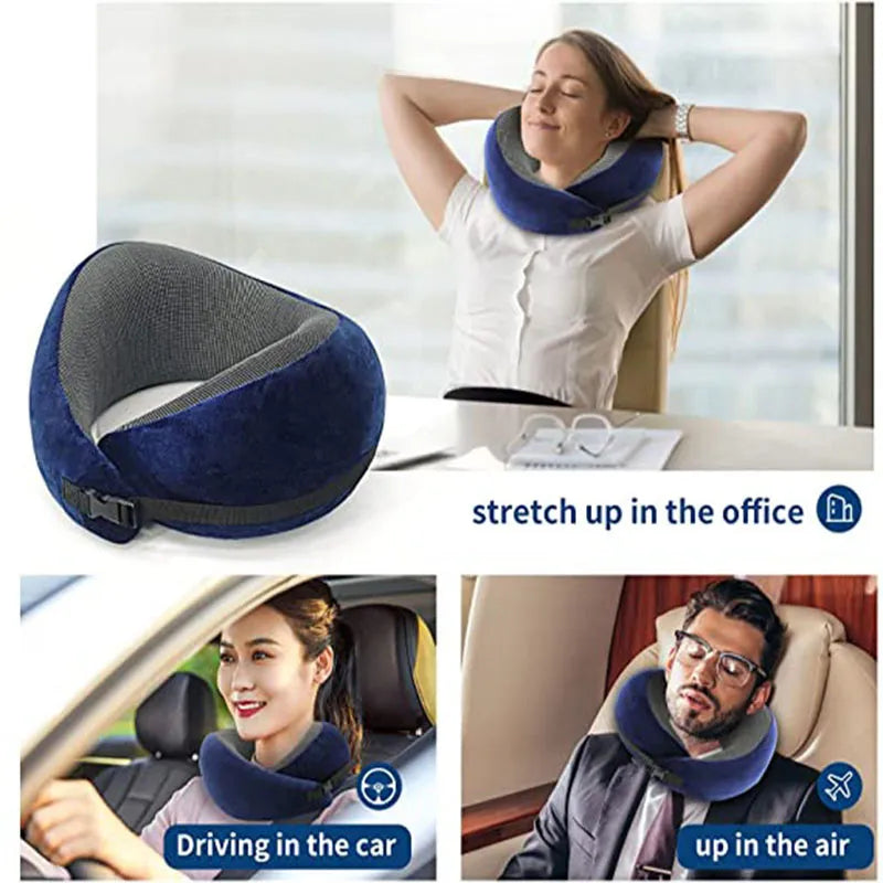 Best Portable Memory Foam Neck Pillow for Travel and Camping