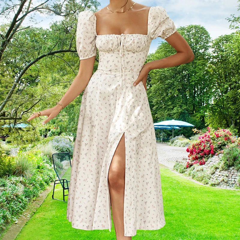 Tiny New Blossoming Narrow Fit Opening Camisole Blossoming Dress
