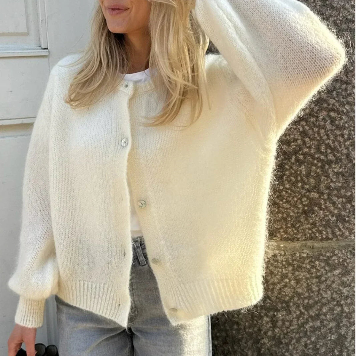 Y2K Lengthy Sleeve Pullover Knit Informal Cardigan – view 5