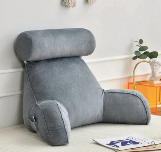 Backrest Reading Pillow With Arms & Headrest