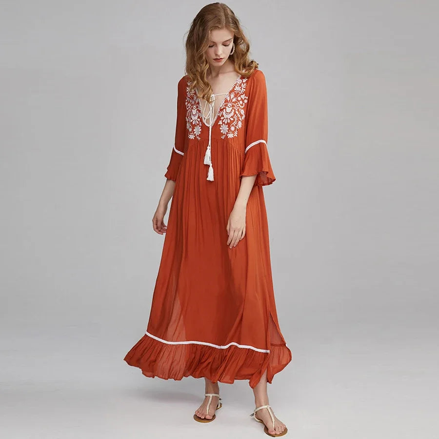 Soft Rayon Bohemian Dress