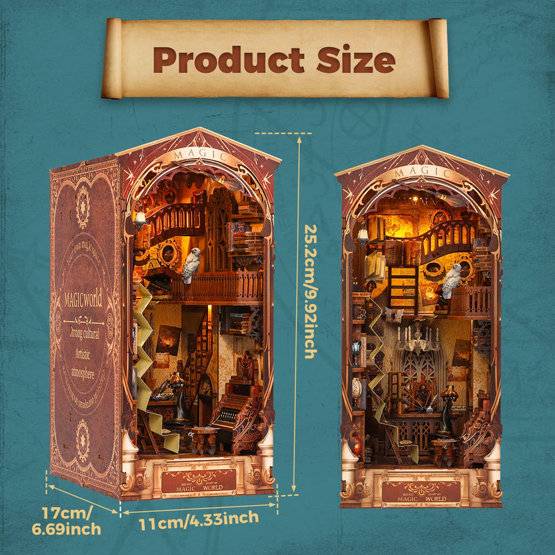Magic World DIY Miniature Book Nook Kit