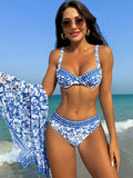 Pshoph Up Bikini with Cover Up Three Piece Swimsuit