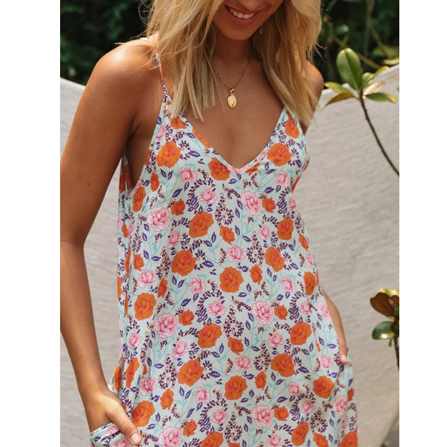 Sleeveless Strap Open Back Low-cut Summer Dress – view 4