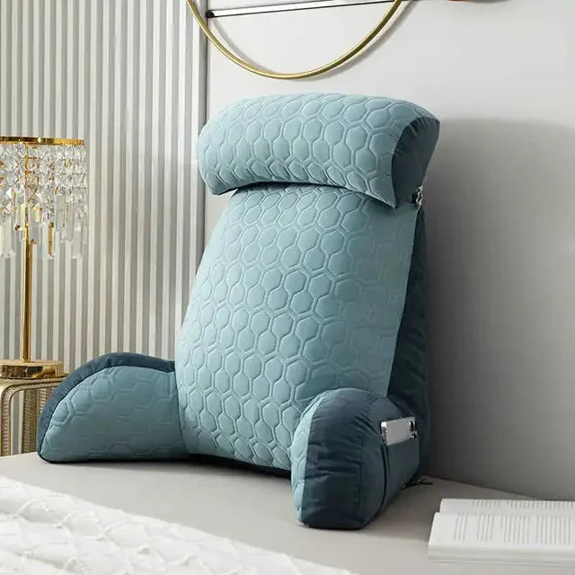 Back Rest Reading Pillow With Arm & Headrest