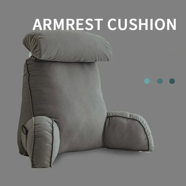 Back Rest Reading Pillow With Arm & Headrest