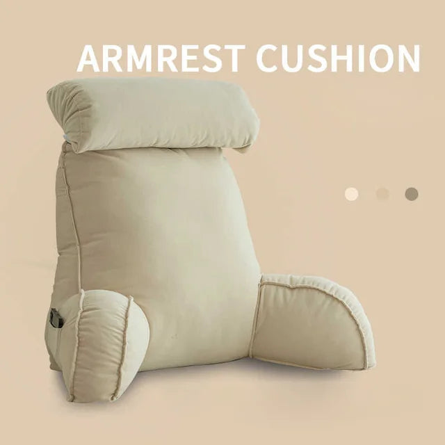 Back Rest Reading Pillow With Arm & Headrest