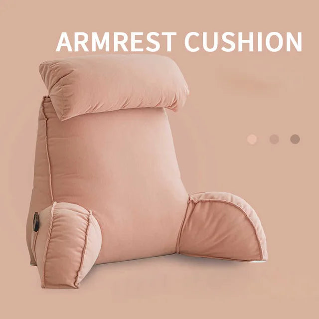 Back Rest Reading Pillow With Arm & Headrest