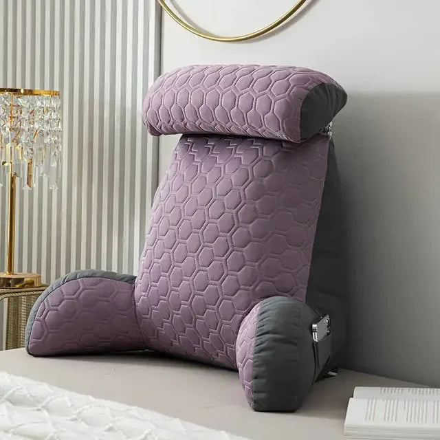 Back Rest Reading Pillow With Arm & Headrest