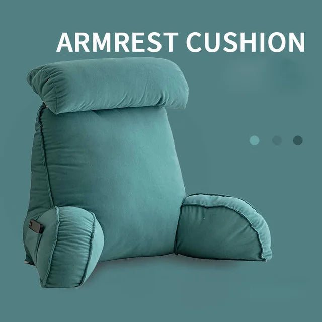 Back Rest Reading Pillow With Arm & Headrest