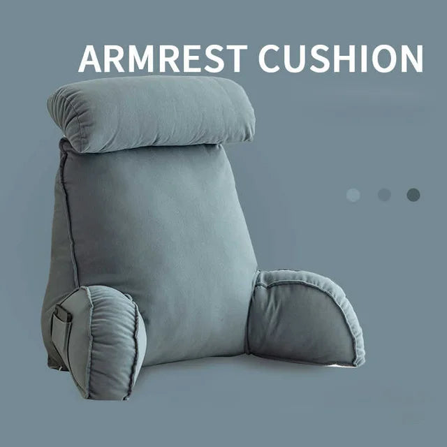 Back Rest Reading Pillow With Arm & Headrest