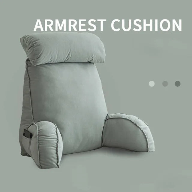 Back Rest Reading Pillow With Arm & Headrest