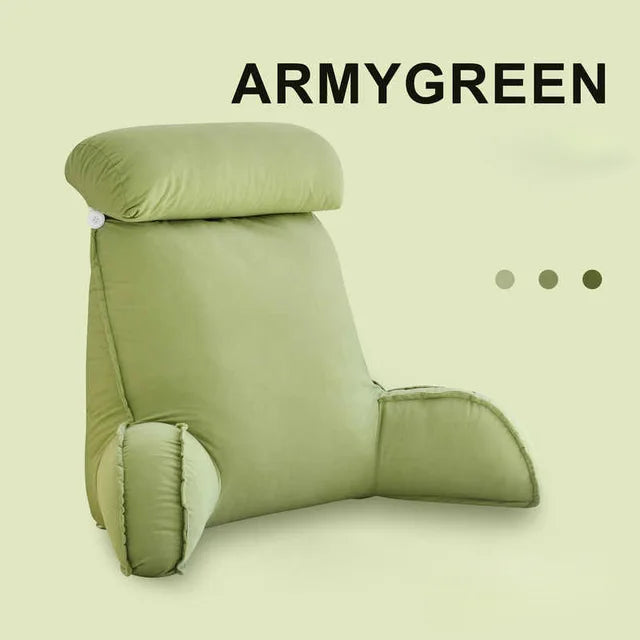 Back Rest Reading Pillow With Arm & Headrest