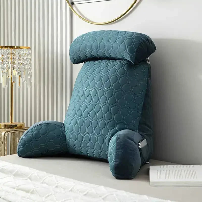 Back Rest Reading Pillow With Arm & Headrest