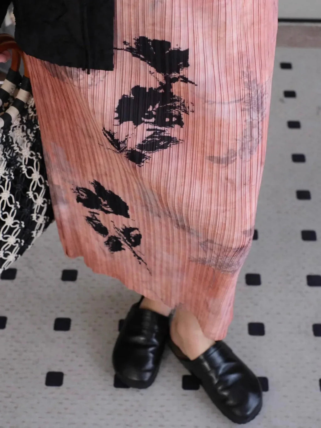 Floral Pleated Slimming High Waist Beach Comfort Skirt