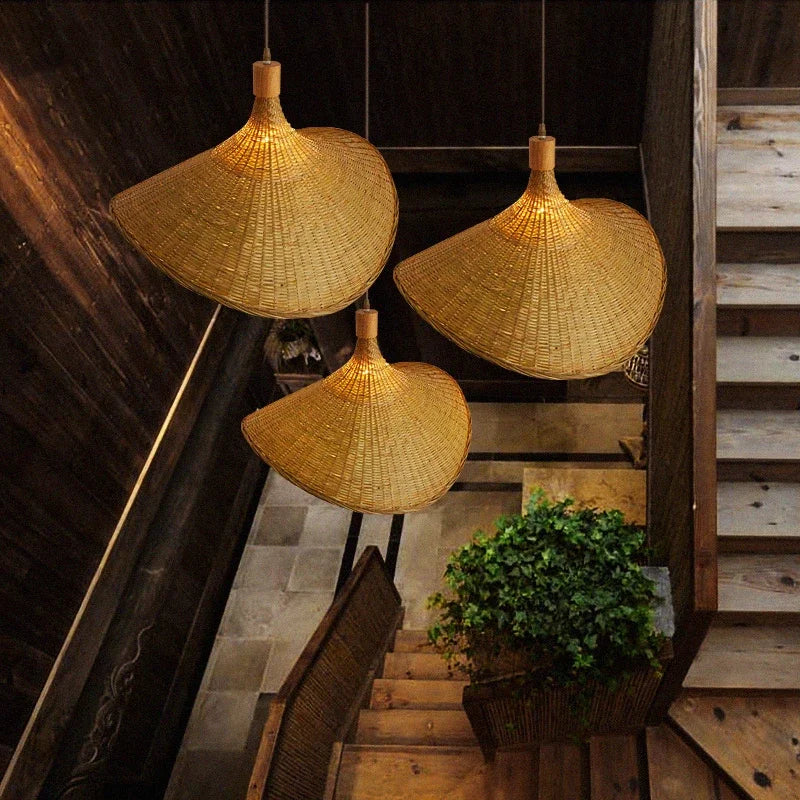 Bamboo Haven - Bamboo Wicker Pendant Lamp