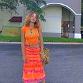 Aesthetic Floral Printed Skirt Bright Boho Casual Beach Skirt
